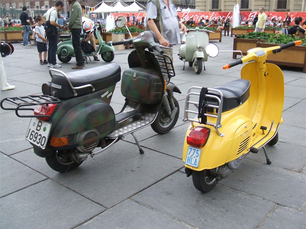 Scooter Vespa a Torino