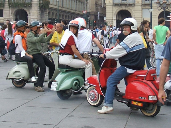 Scooter Vespa a Torino