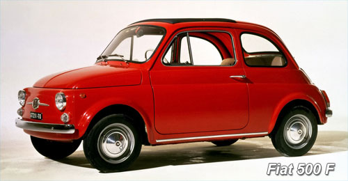  Fiat 500 F Rossa 