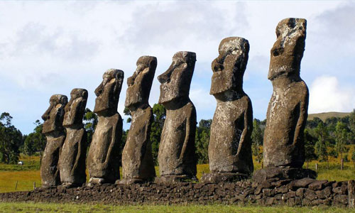  Moai - Isola di Pasqua 