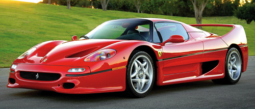  Ferrari F50 (left) 