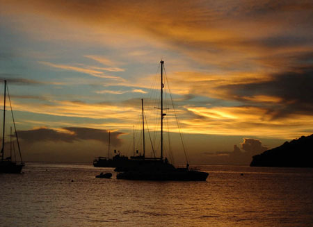 Tramonto in barca