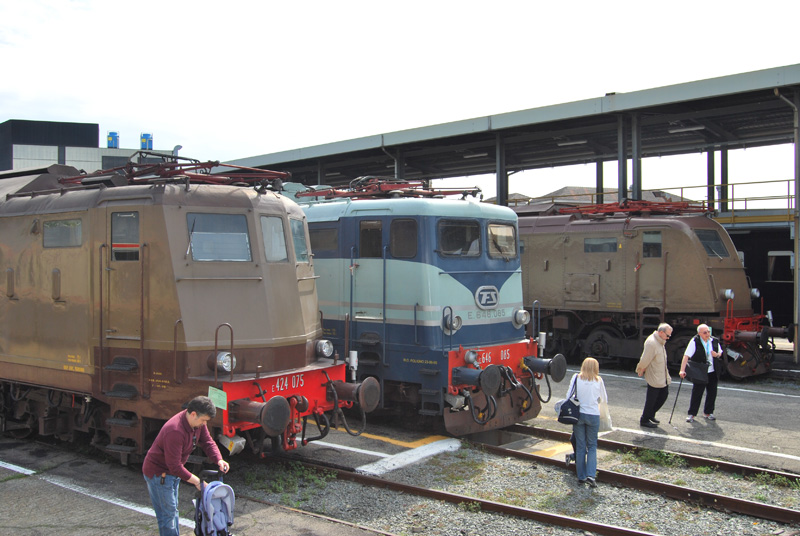  Locomotive a Torino Smistamento 2013: Motrici Elettriche e424 , e646 , e428 